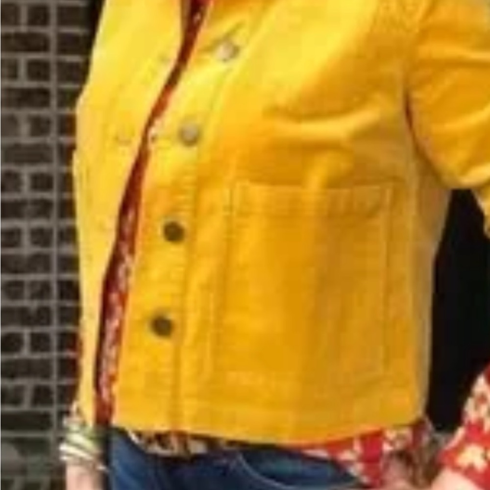 Women's Mustard Yellow Jacket - Picture 2 of 4